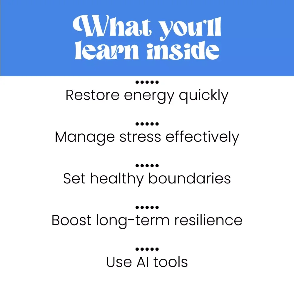 Bounce Back Brighter: Your Essential Guide to Recovering from Work Burnout — How to Recover from Work Burnout Step-by-Step eBook, Practical AI Tools & Wellness Checklist