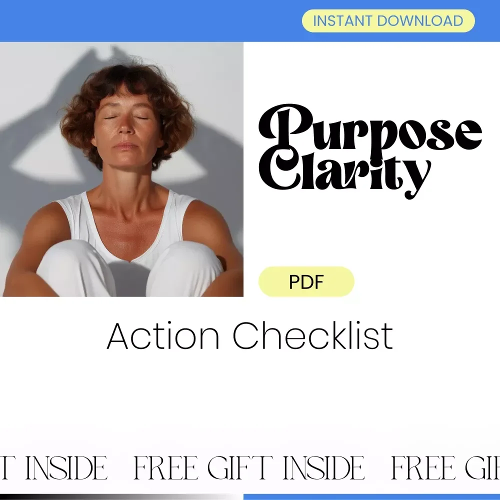 The Purpose Clarity Action Checklist: Your Step-by-Step Path to Insight | Printable Digital Checklist for Guided Meditations Focused on Purpose Clarity, Mindfulness & Personal Growth