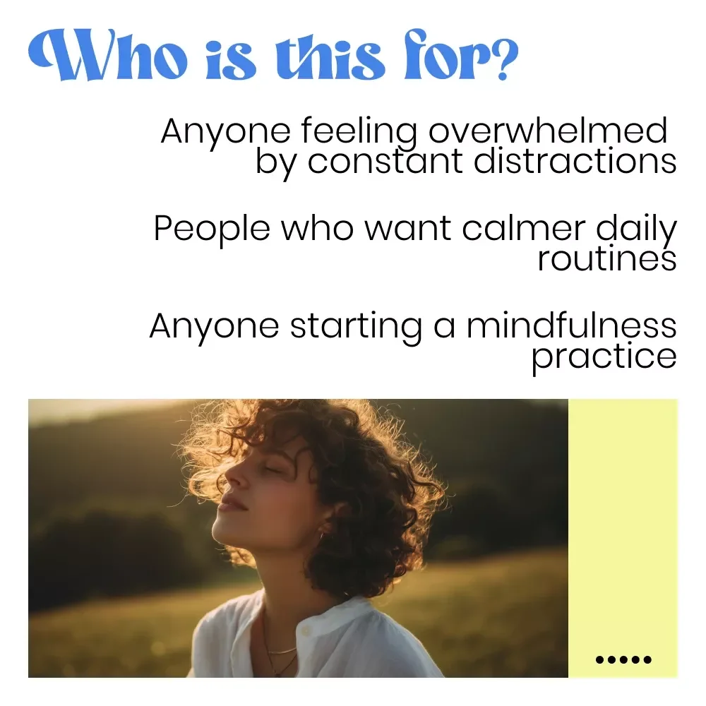 Your “Here & Now” Presence Power Checklist – How to Be More Present in the Moment, Mindfulness & Daily Awareness Digital Checklist