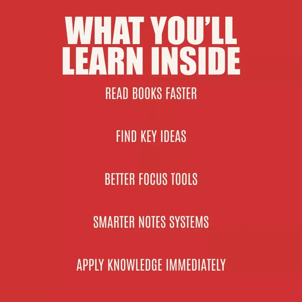 Read Smarter, Not Harder: The 80/20 Guide to Faster Reading | Ebook for Productivity, Learning & the 80/20 approach to reading books faster
