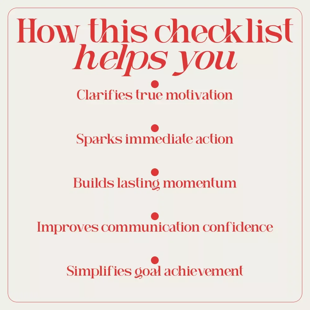 Checklist: Ignite the Spark — Your Action Plan to Motivate Others and Achieve Goals
