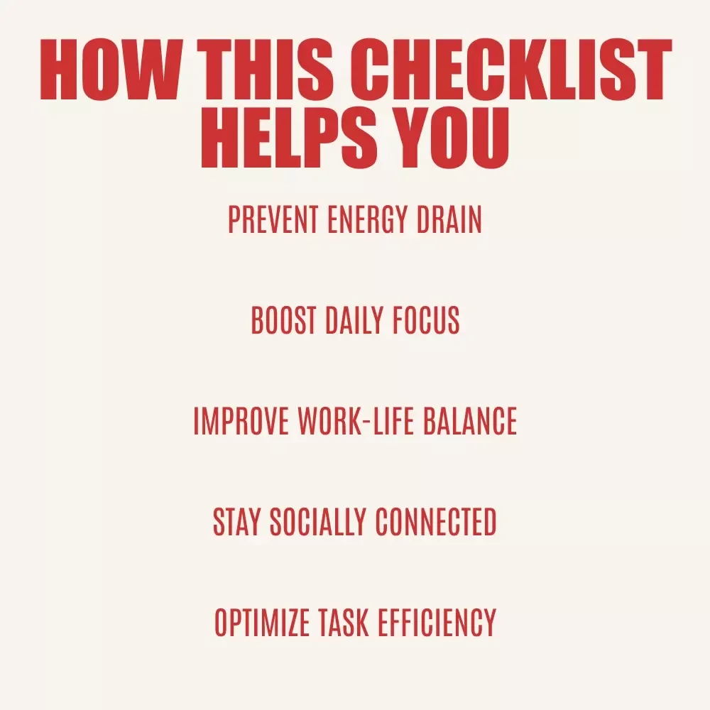 Remote Work Survival Checklist: Stay Energized, Focused & Burnout-Free – Ultimate Guide to Avoid Remote Work Burnout, Boost Productivity, and Maintain Work-Life Balance | Digital Download