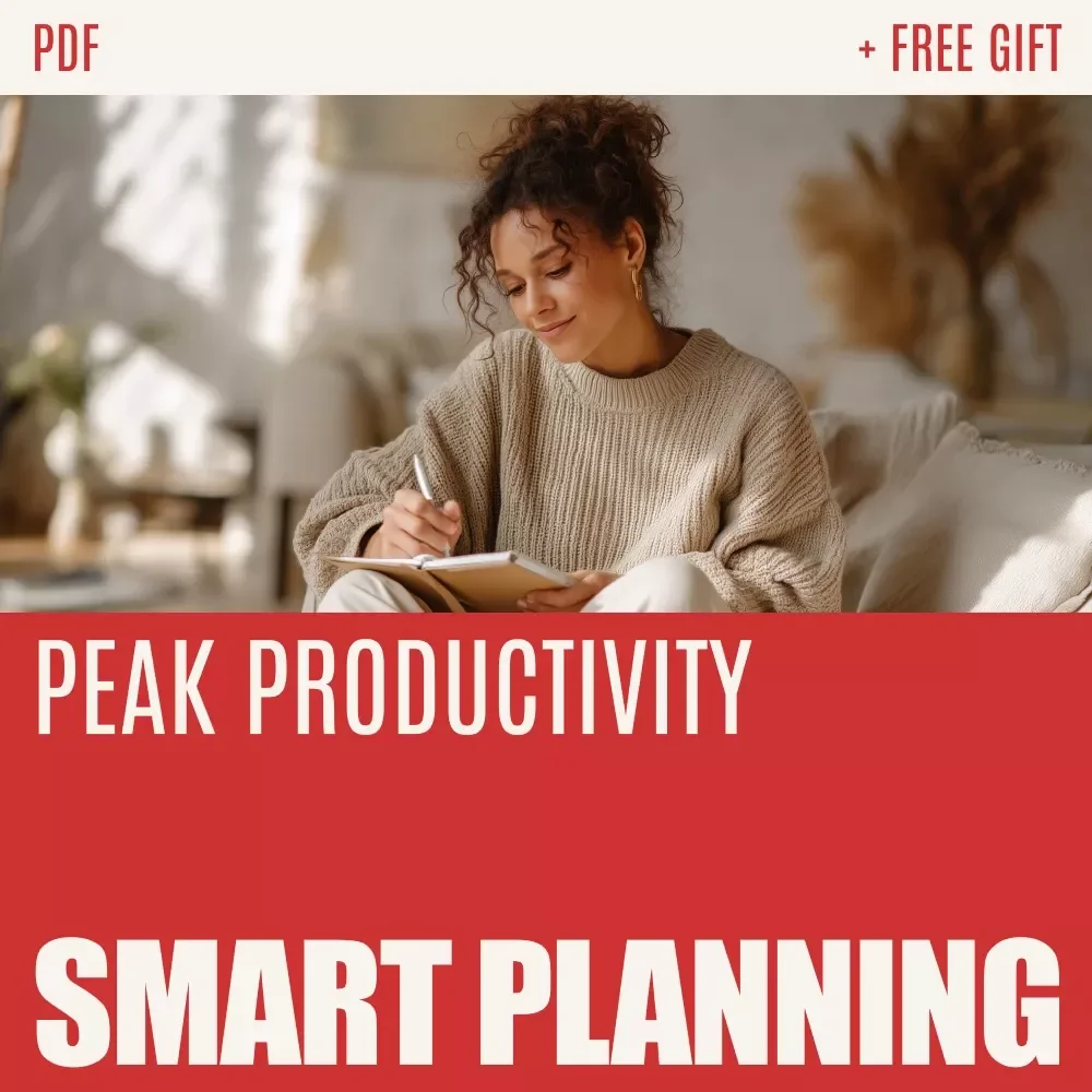 Peak Productivity & Smart Planning Checklist – How to Plan Your Week Using Peak Mental Windows for Focused, Stress-Free Scheduling