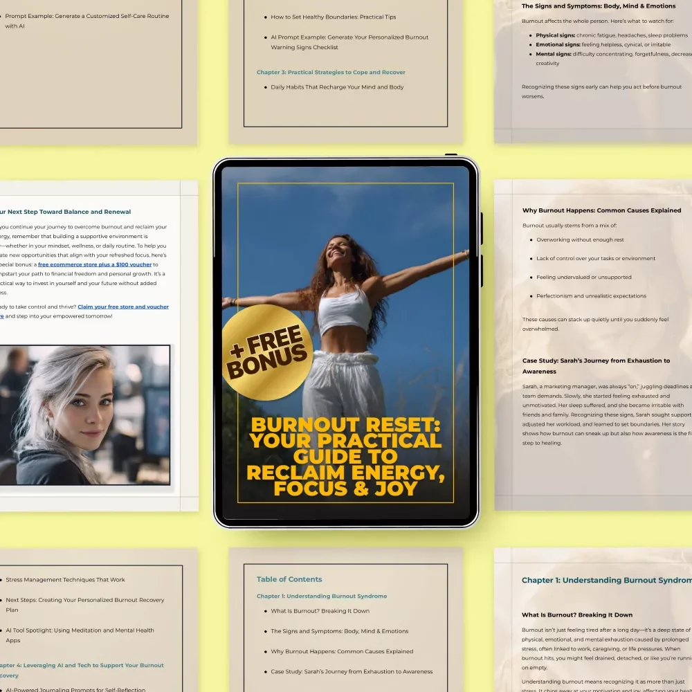 Burnout Reset: Your Practical Guide to Reclaim Energy, Focus & Joy | Digital Guide for Coping With Burnout Syndrome | Self-Care & Recovery PDF