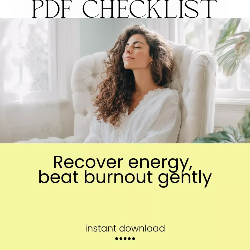 Your Essential Burnout Recovery Checklist: 7 Steps to Reclaim Emotional Energy | Printable Self-Care & Emotional Burnout Syndrome Reset Guide