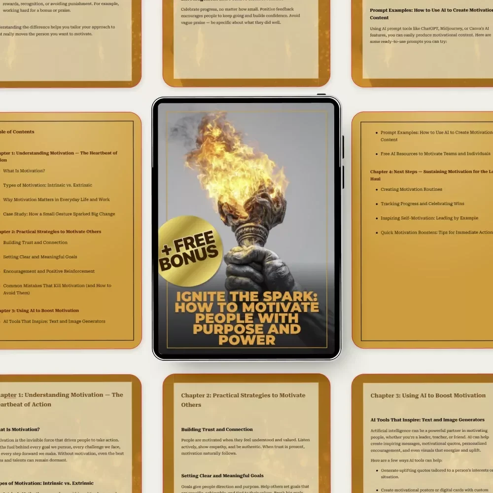 Ignite the Spark: How to Motivate People with Purpose and Power | Practical Guide for Leaders, Creators & Coaches Asking How Do You Motivate People