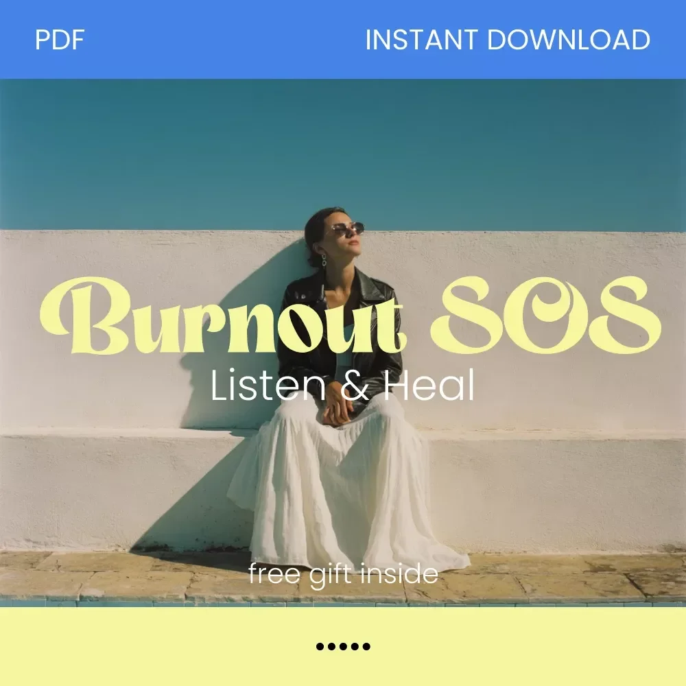 Burnout SOS: Your Quick-Action Checklist to Listen & Heal – Digital Guide for Physical Symptoms of Burnout, Self-Care Strategies & AI Wellness Tools