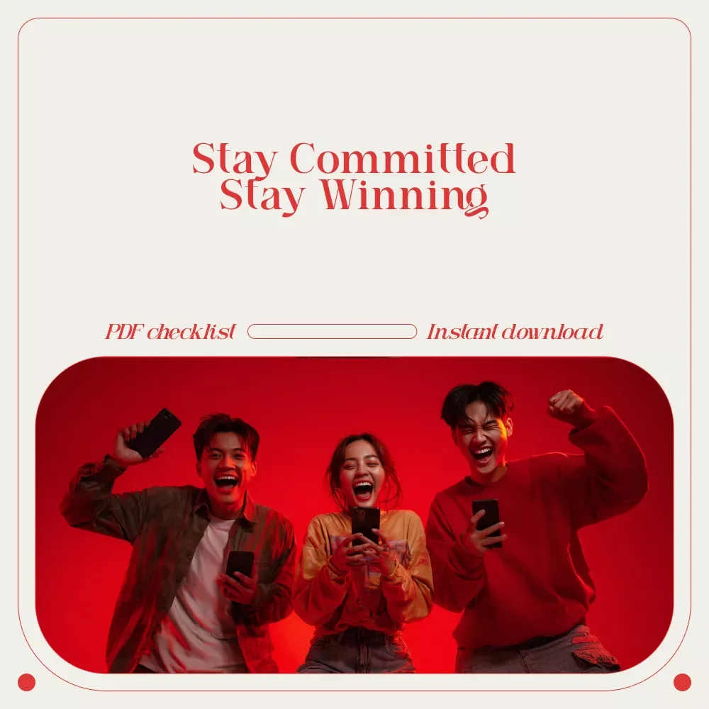 Goal-Keeper’s TikTok Checklist: Stay Committed, Stay Winning – Digital Motivation Checklist for Creators & Coaches on How to encourage others to stay committed to their objectives