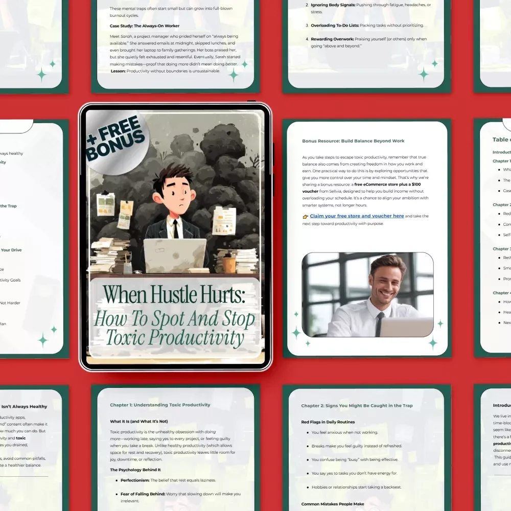 When Hustle Hurts: How to Spot and Stop Toxic Productivity | Digital Guide for Burnout Recovery, Balance & Sustainable Success