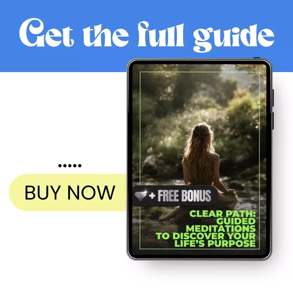 Clear Path: Guided Meditations to Discover Your Life’s Purpose – Purpose Clarity Meditation Guide, Mindfulness & Visualization Exercises, Digital Download