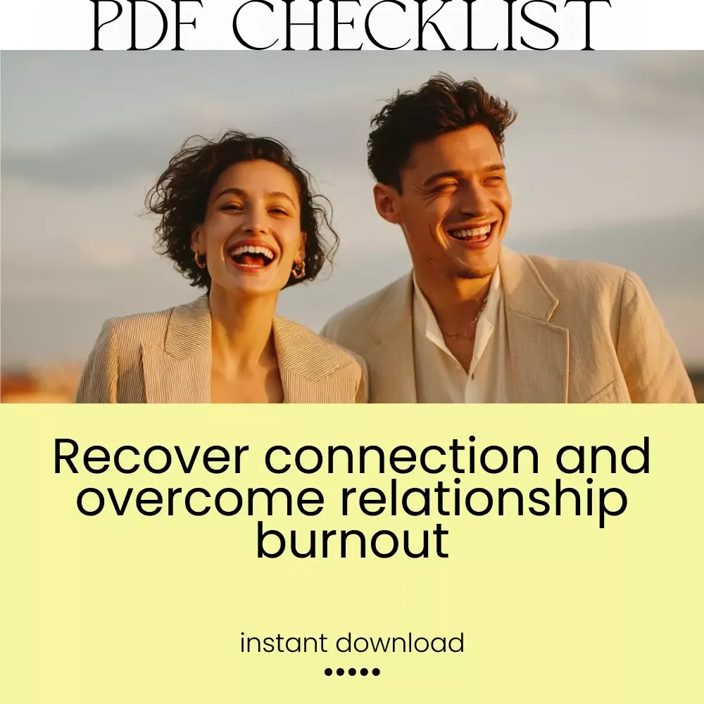 Checklist: Rekindle & Thrive — Your Relationship Burnout Recovery Plan | Relationship Burnout Checklist for Couples, Emotional Reconnection & Communication Reset