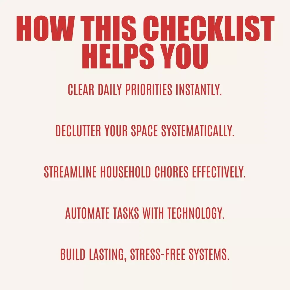 The Ultimate Home & Life Prioritization Checklist - Eisenhower Matrix for Home Organization