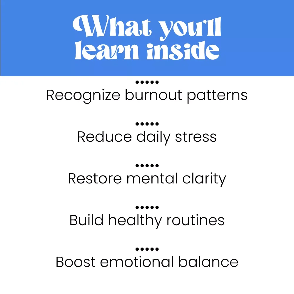 Burnout Reset: Your Practical Guide to Reclaim Energy, Focus & Joy | Digital Guide for Coping With Burnout Syndrome | Self-Care & Recovery PDF