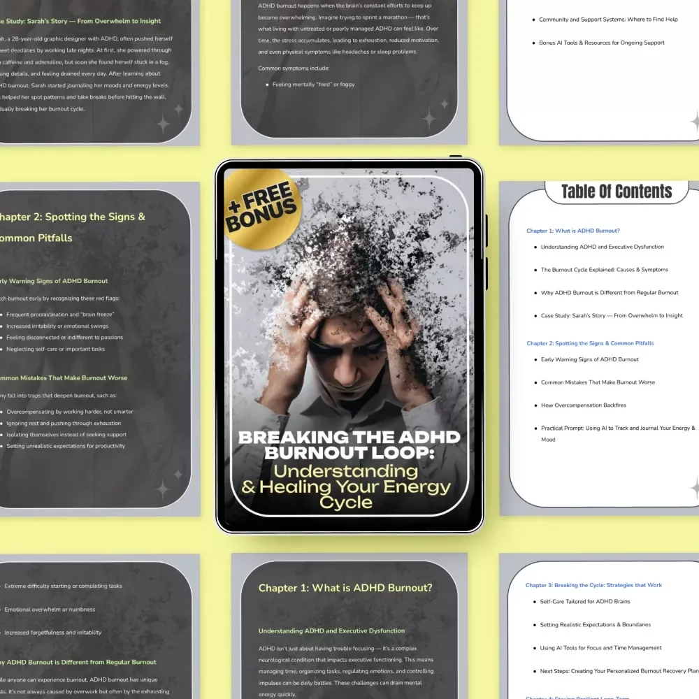 Breaking the ADHD Burnout Loop: Understanding & Healing Your Energy Cycle – Comprehensive ADHD Burnout Cycle Guide, Recovery Strategies & AI Tools
