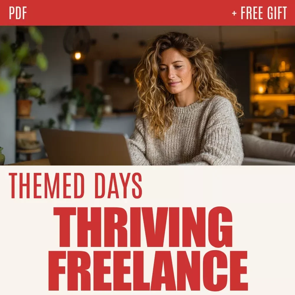 Themed Days, Thriving Freelance: Master Your Week with Focused Energy | Day Theming for Freelancers Productivity Guide
