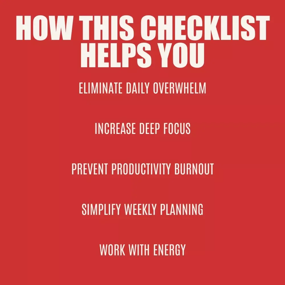 The Ultimate Day-Theming Checklist: Stay Focused, Avoid Pitfalls, and Boost Productivity | Digital Productivity Checklist for Overcoming common pitfalls in day theming
