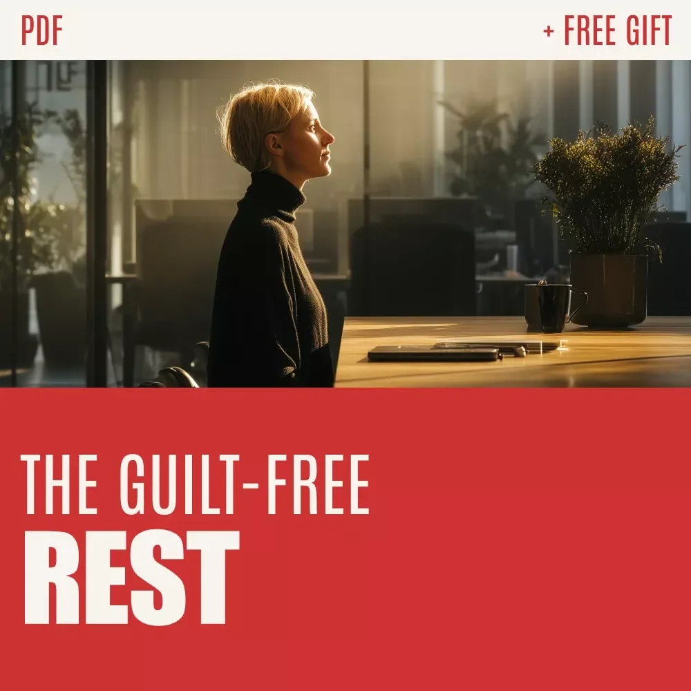 The Guilt-Free Rest Checklist | Digital Self-Care Checklist for Burnout Recovery, Mindset Shifts & How to Stop Feeling Guilty for Resting