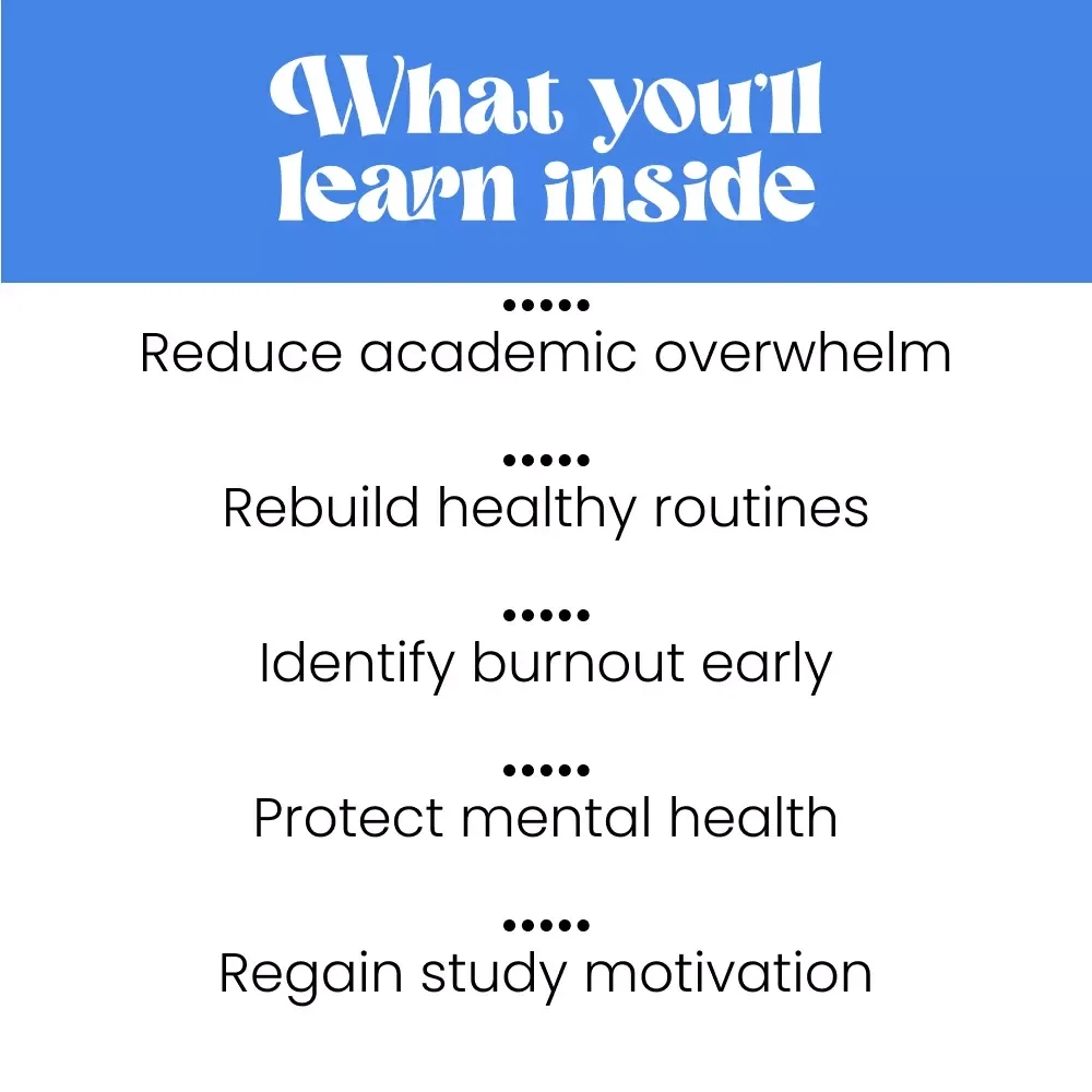 Burned Out Brain: Spotting and Tackling Academic Burnout Before It’s Too Late | Practical Guide to Academic Burnout Symptoms, Stress Recovery & Study Balance for Students