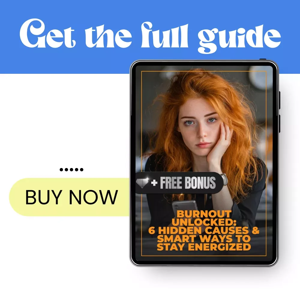 Burnout Unlocked: 6 Hidden Causes & Smart Ways to Stay Energized | Ebook Guide to the 6 Causes of Burnout and How to Avoid Them | Digital Download for Work-Life Balance