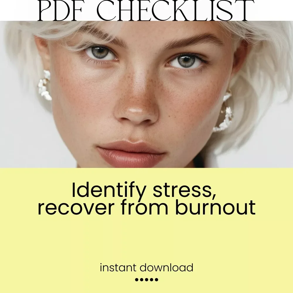 The Stress vs Burnout Survival Checklist: Take Control & Thrive | stress vs burnout Self-Care Digital Checklist for Balance, Recovery & Resilience