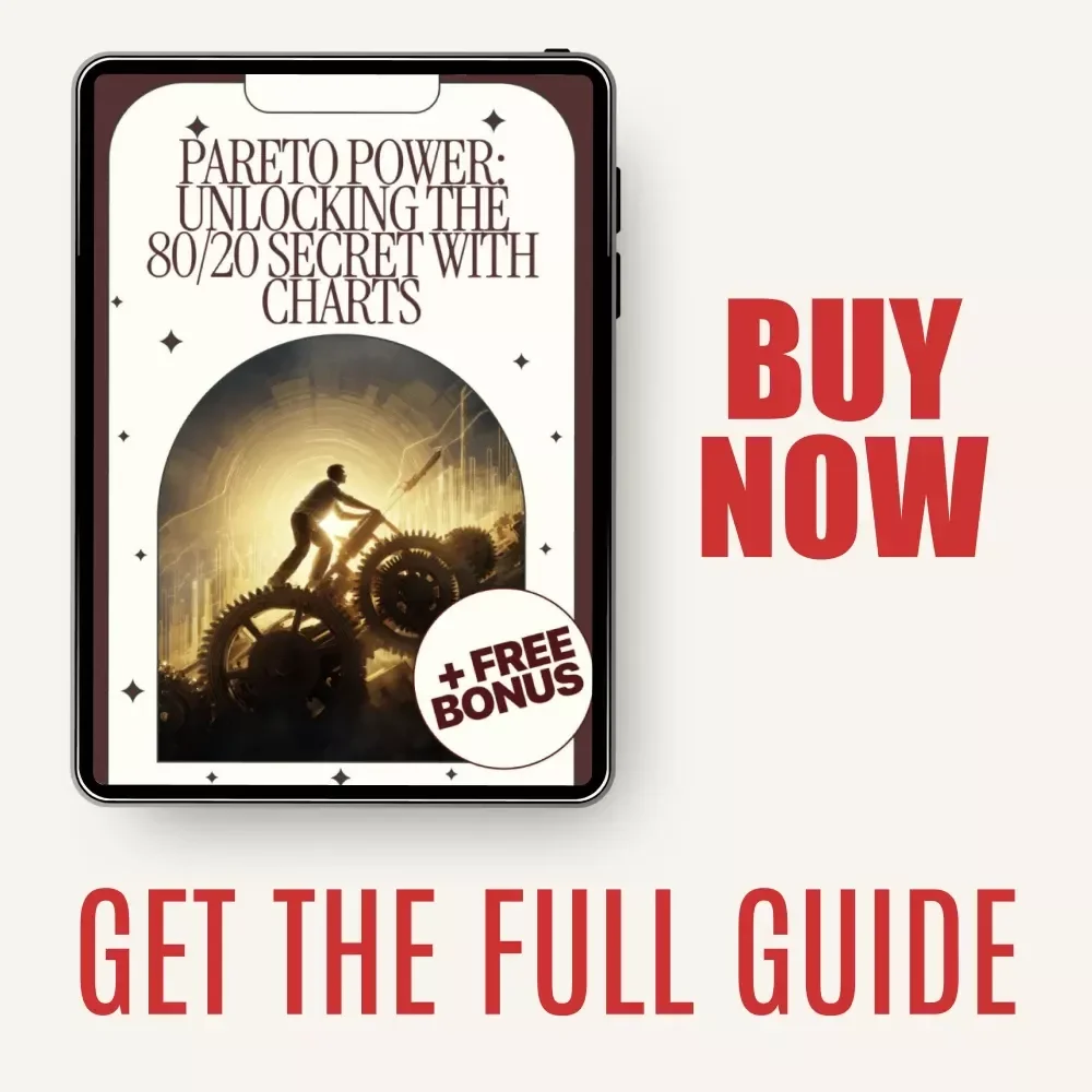Pareto Power: Unlocking the 80/20 Secret with Charts | Practical Pareto Chart Guide, Ebook for Business, Productivity & Data-Driven Decisions