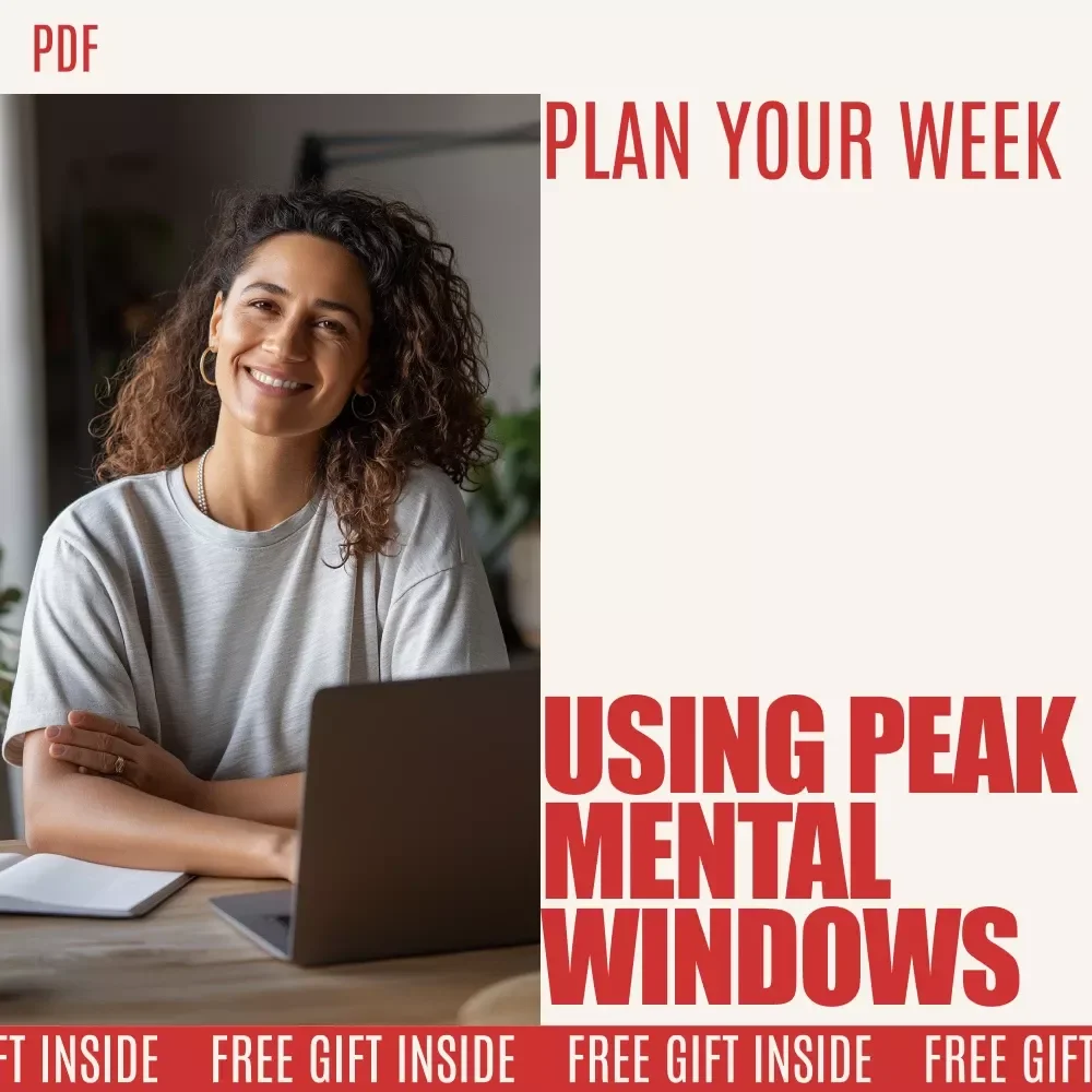 Master Your Week: Unlocking Peak Mental Windows for Smarter Planning | Weekly Planning Guide to Learn How to Plan Your Week Using Peak Mental Windows