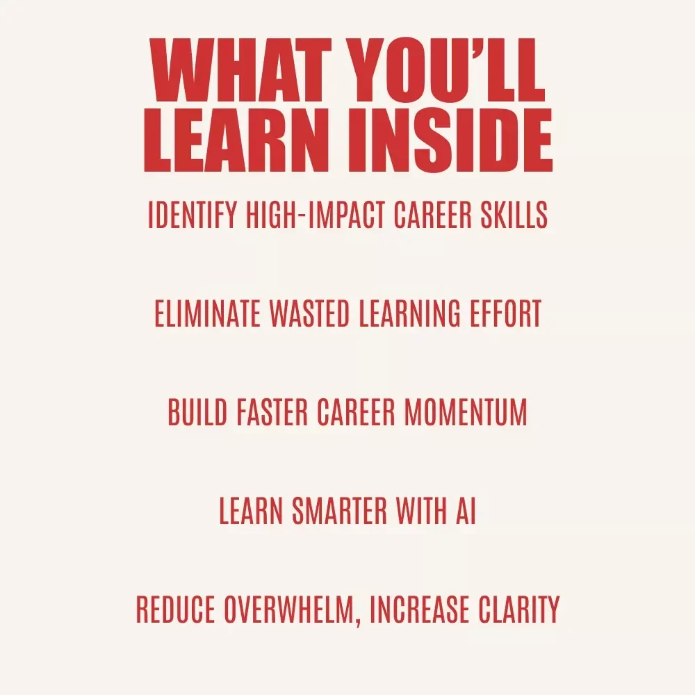 80/20 Your Career: Master the Skills That Truly Matter – A Practical Guide to applying the pareto rule to career skill development for Faster Growth & Focus