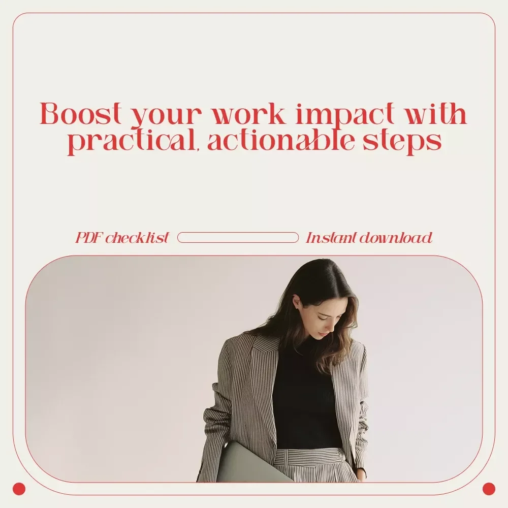 The Upward Motivation Checklist: Small Moves, Big Impact for Busy Professionals
