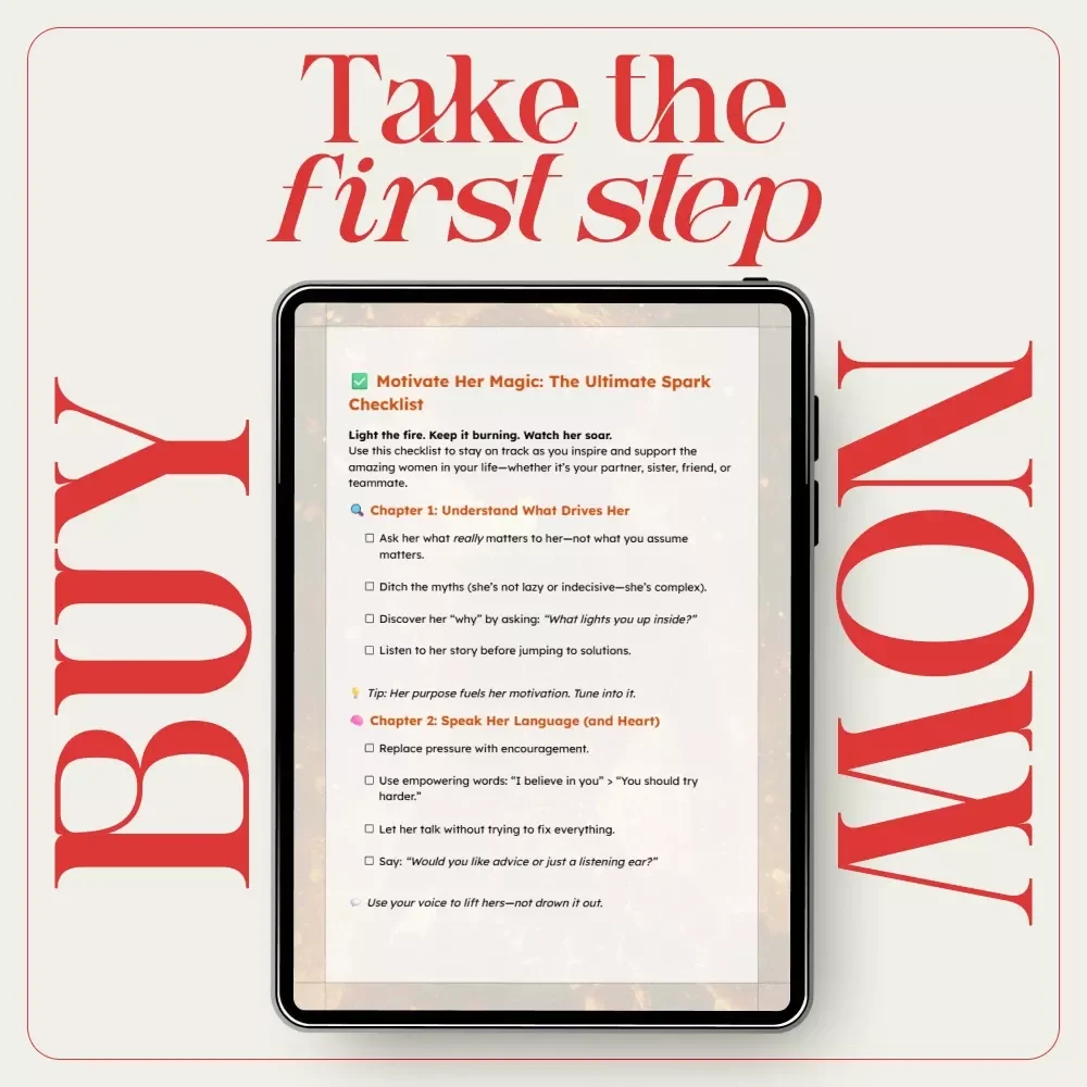 Motivate Her Magic: The Ultimate Spark Checklist | Digital Download Guide, eBook, & Checklist for Inspiring Women