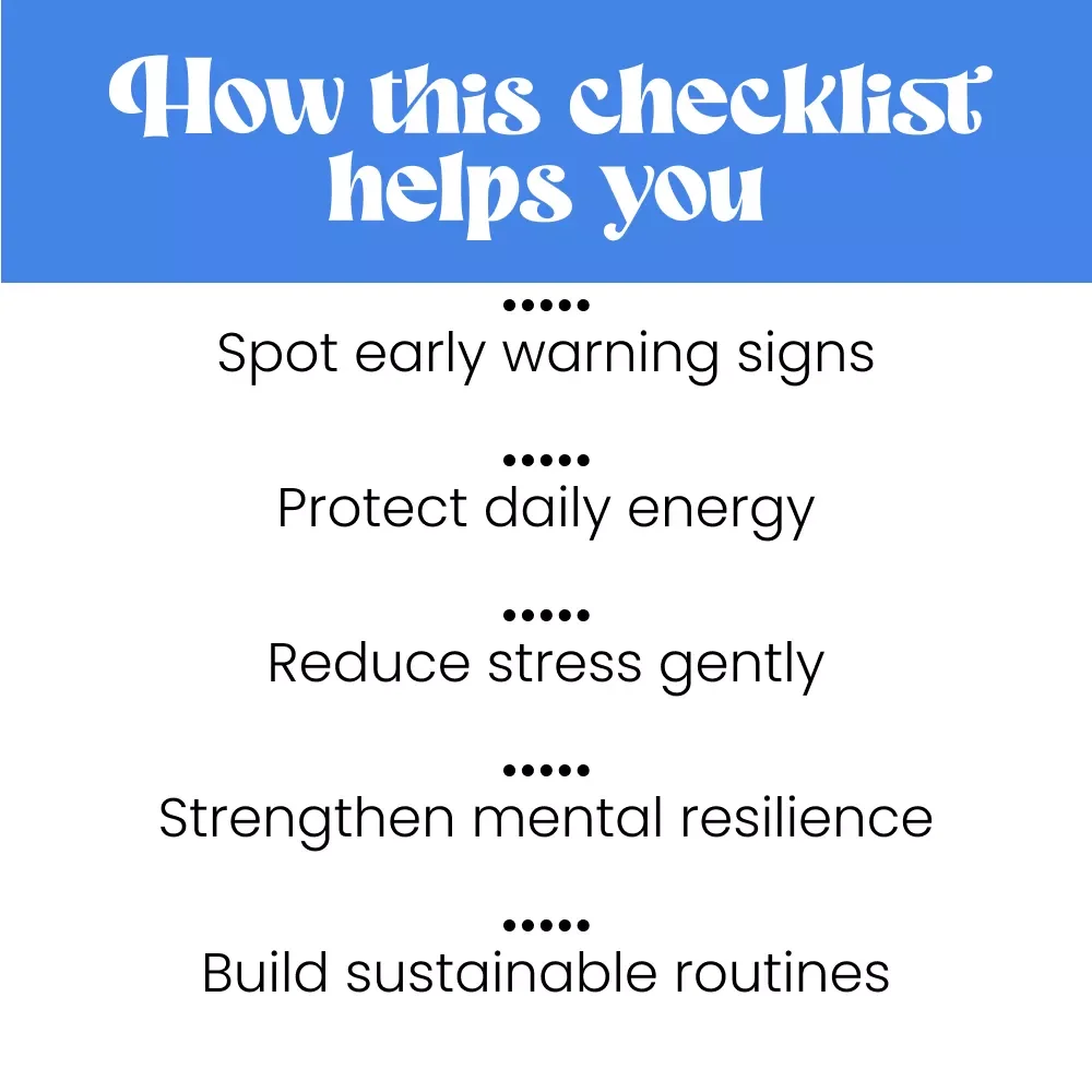 Burn Bright Checklist: Your Action Plan to Prevent Burnout and Thrive | Printable Checklist with Burnout Prevention Strategies | Digital Download PDF