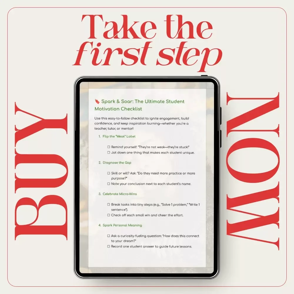 Spark & Soar: The Ultimate Student Motivation Checklist