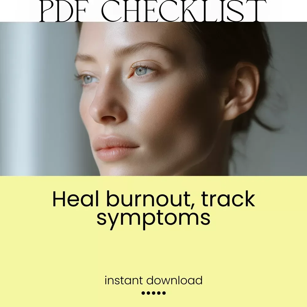 Burnout SOS: Your Quick-Action Checklist to Listen & Heal – Digital Guide for Physical Symptoms of Burnout, Self-Care Strategies & AI Wellness Tools