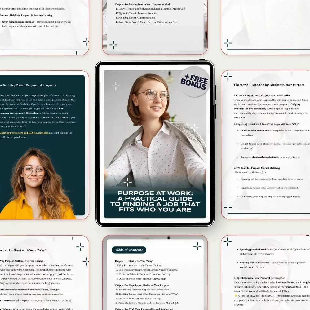 Purpose at Work: A Practical Guide to Finding a Job That Fits Who You Are | Career Alignment, Fulfillment & How to Find a Job That Matches Your Purpose