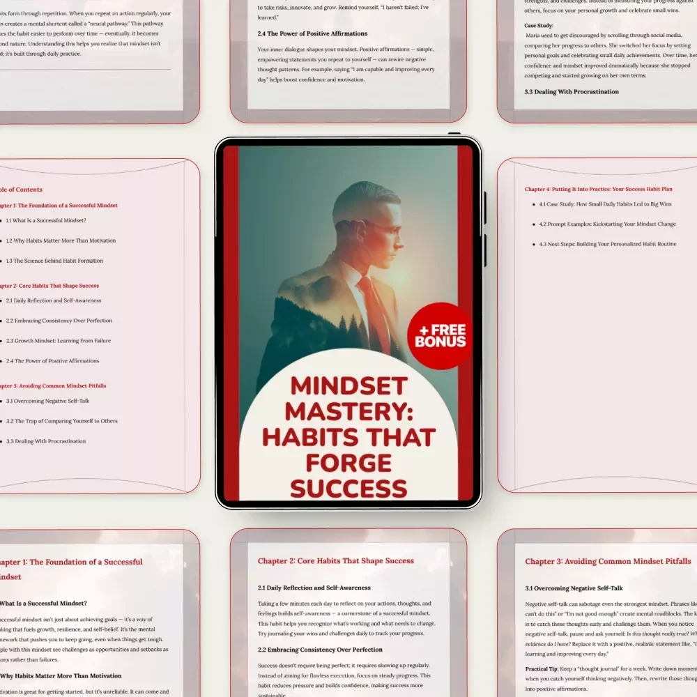 Mindset Mastery: Habits That Forge Success – Habits That Shape a Successful Mindset Guide for Daily Growth and Positive Change