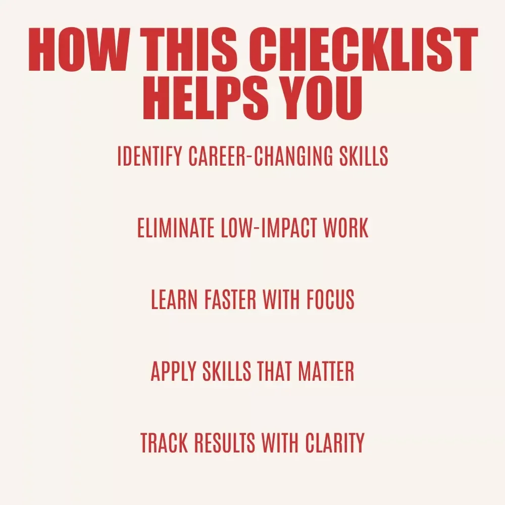Your 80/20 Career Power Checklist – Applying the Pareto Rule to Career Skill Development for Faster Growth & Focused Success