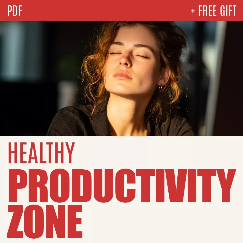 The Healthy Productivity Zone Checklist – Digital Checklist to Learn how to find your “healthy productivity zone” Without Burnout