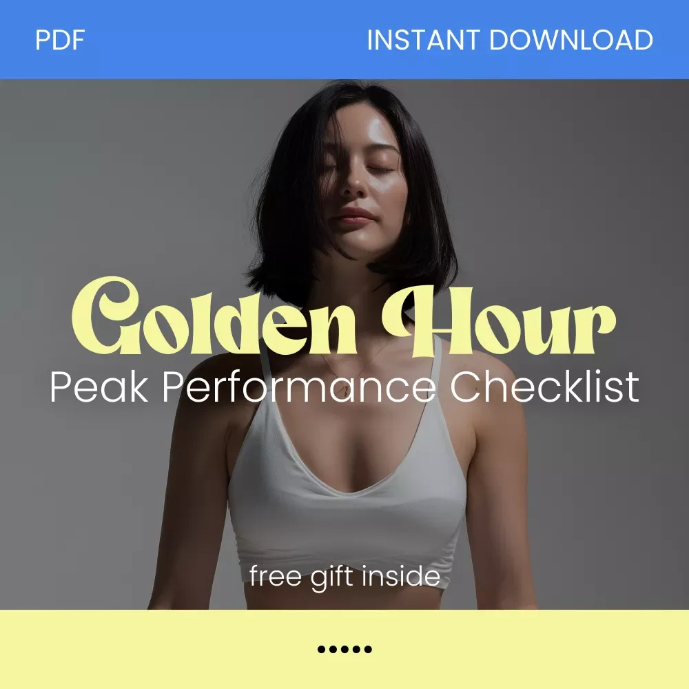 Golden Hour Game Plan: Your Peak Performance Checklist – How to Find Your Peak Mental Hours, Focus & Productivity Planner
