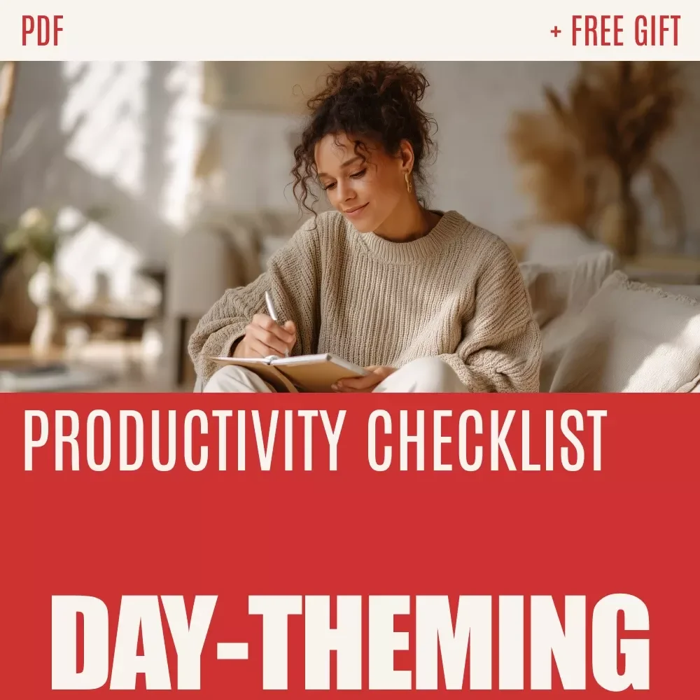 The Ultimate Day-Theming Checklist: Stay Focused, Avoid Pitfalls, and Boost Productivity | Digital Productivity Checklist for Overcoming common pitfalls in day theming