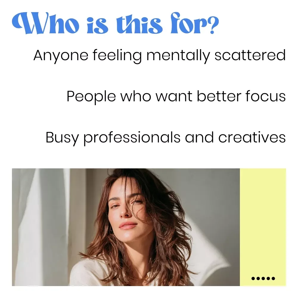 Mindful Focus Action Checklist: Train Your Mind, Boost Your Productivity | Printable Daily Routine for Mindfulness Meditation for Focus & Productivity