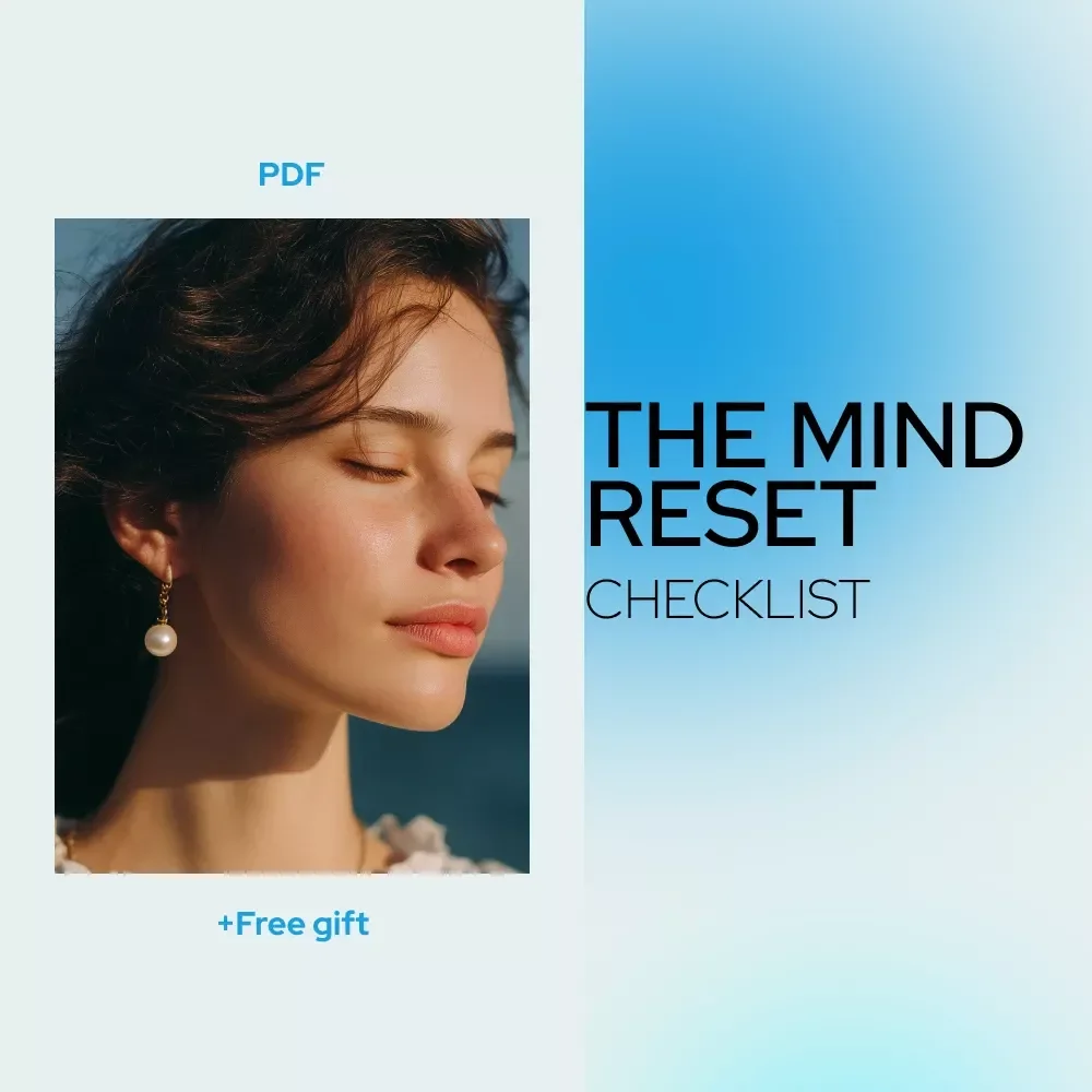 The Mind Reset Checklist: 10 Quick Steps to Crush Negative Thoughts | Instant Download | Mental Wellness Tool for How to Overcome Negative Thoughts Effectively | Printable Mindset Reset Guide
