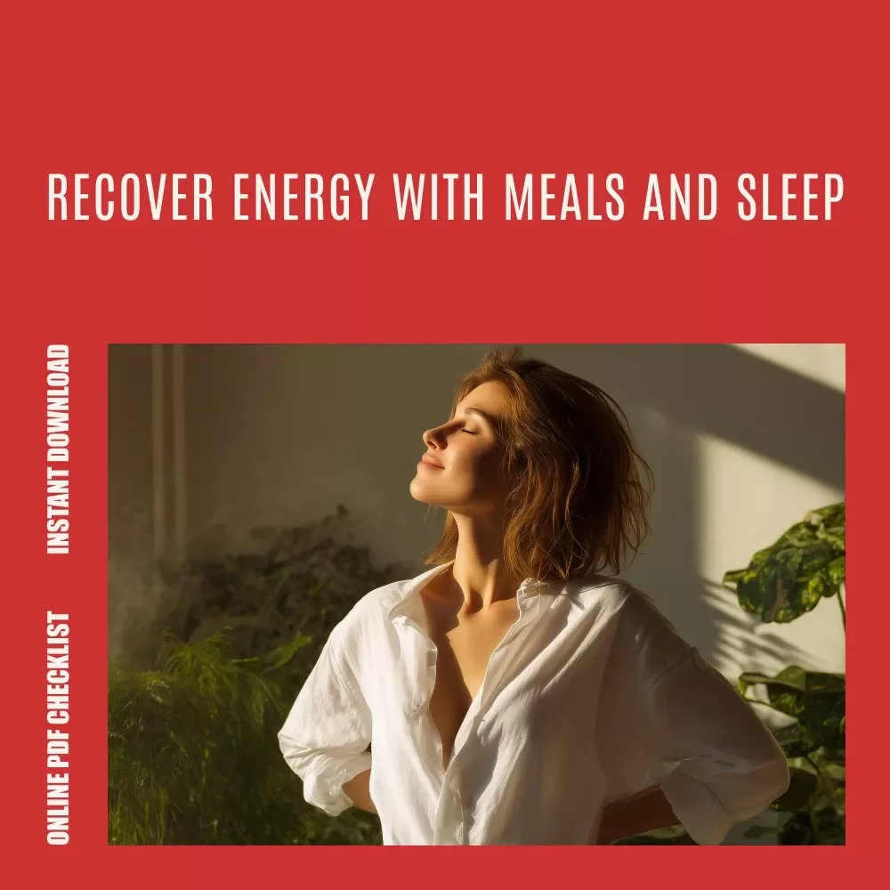 Recharge & Refuel: Burnout Recovery Action Checklist | Burnout Recovery Meal & Sleep Plan | Simple Daily Reset Checklist for Energy, Focus & Balance