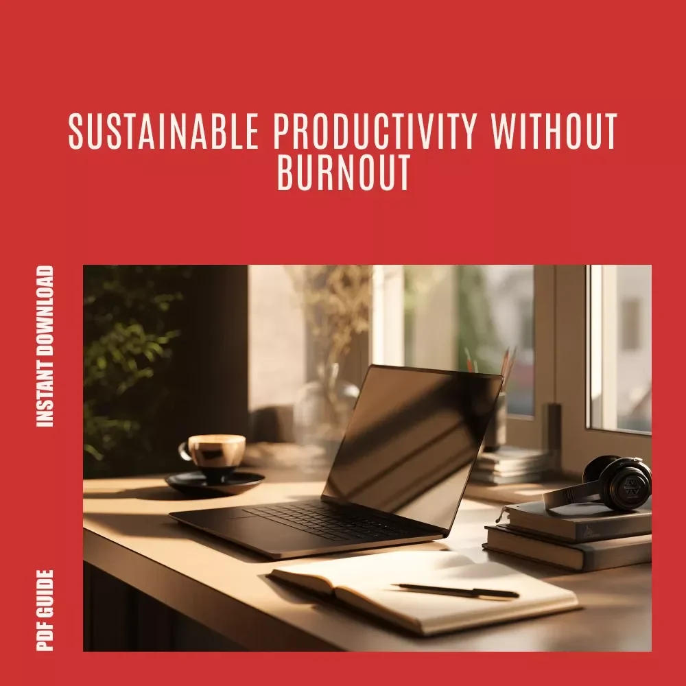 Flow Without Burnout: Finding Your Healthy Productivity Zone – Productivity Guide for Sustainable Focus, Balance & how to find your “healthy productivity zone”
