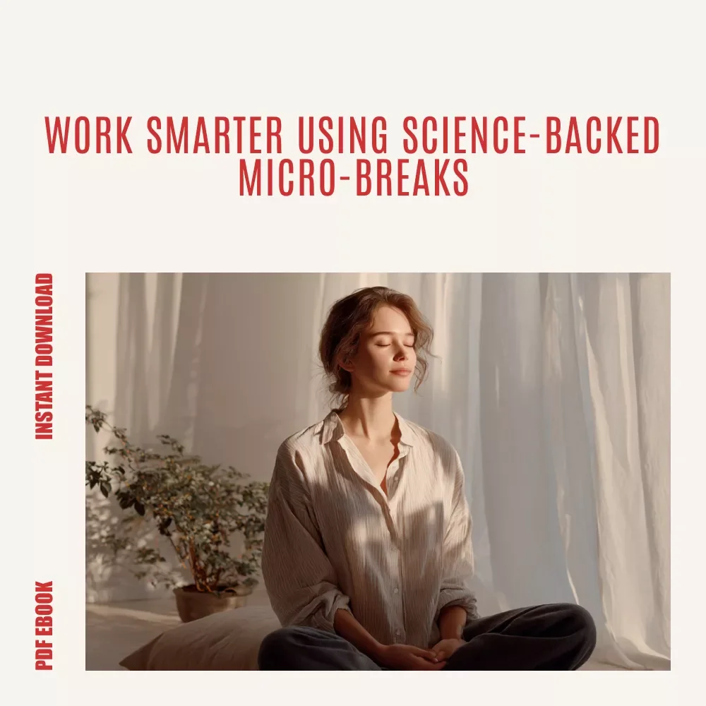 Pause to Power Up: The Science & Practice of Micro-Breaks for Peak Productivity | Micro-Breaks and Productivity eBook for Focus, Energy & Burnout Prevention