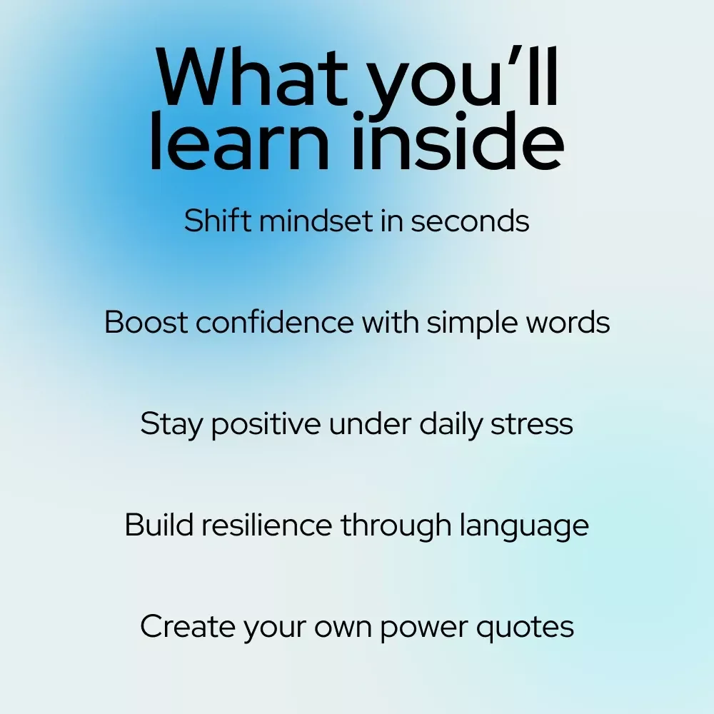 Bright Words, Bold Mind: Short Quotes to Spark a Positive Attitude | Inspiring eBook with Short Quotes for Positive Attitude, Daily Motivation & Mindset Reset