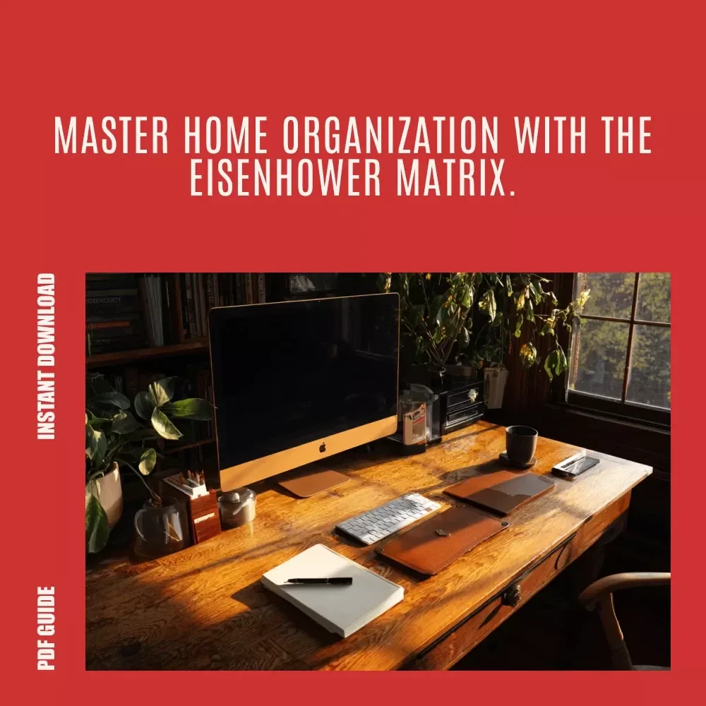 Home, Sorted: Master Your Space with the Eisenhower Matrix - A Digital Guide for Home Organization