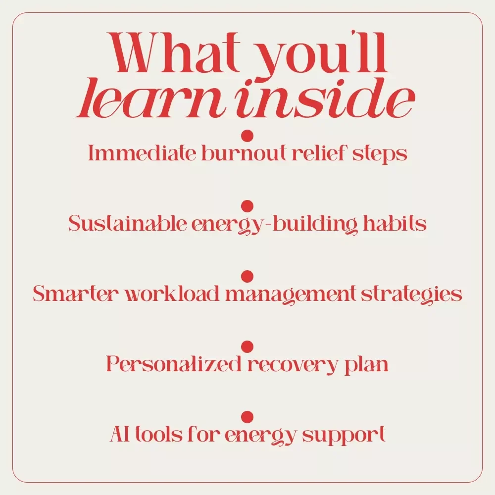 Rekindle Your Spark: A Practical Guide to Recovering from Burnout - Digital Download for Restoring Energy and Well-being