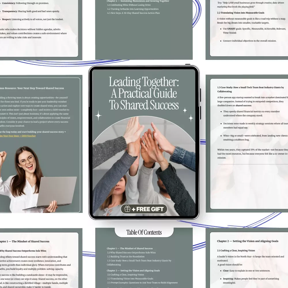 Leading Together: A Practical Guide to Shared Success – Digital Leadership Guide on How to lead others toward shared success, Team Alignment, Trust & Collaborative Growth
