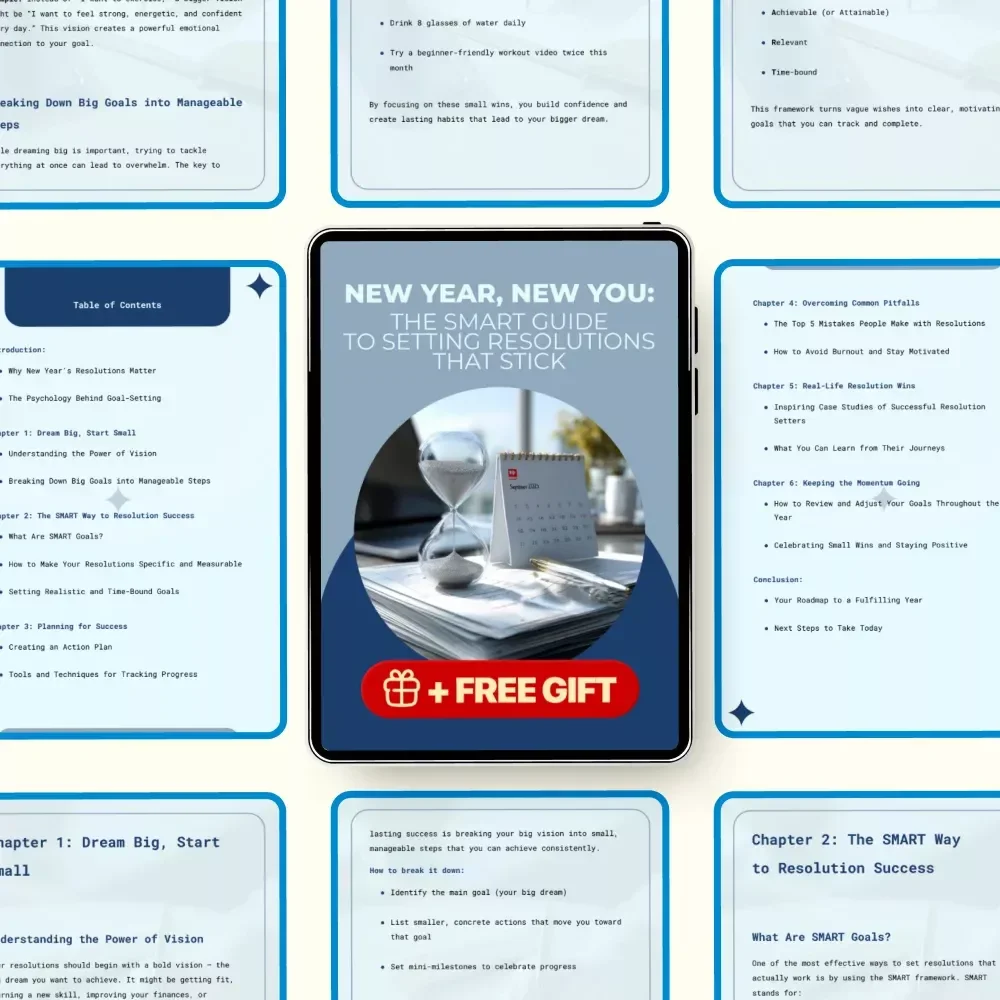 New Year, New You: The Smart Guide to Setting Resolutions That Stick | How to Set Up New Year's Resolutions eBook | Goal-Setting & Personal Growth Digital Download