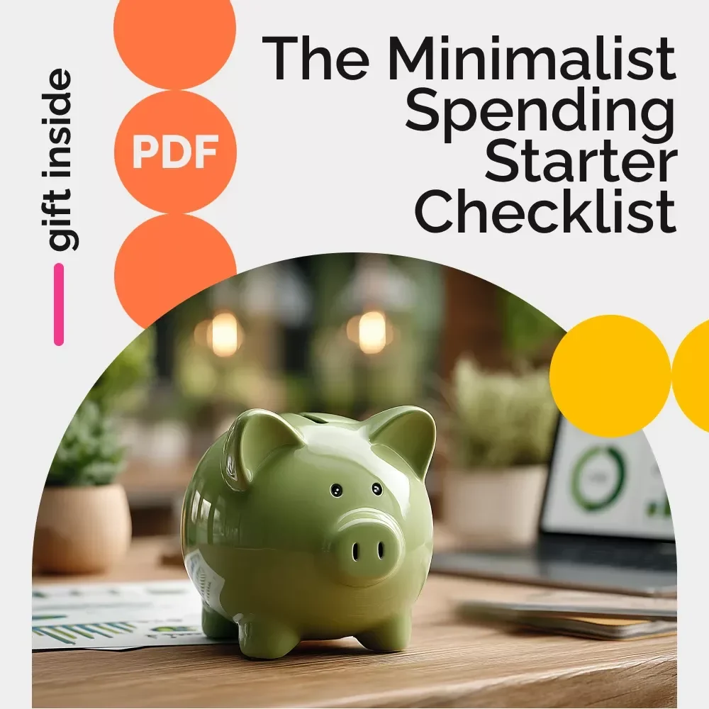 The Minimalist Spending Starter Checklist | Budgeting for Beginners, Simple Money Management Checklist, Minimalist Spending Basics for Beginners, Digital Download Printable