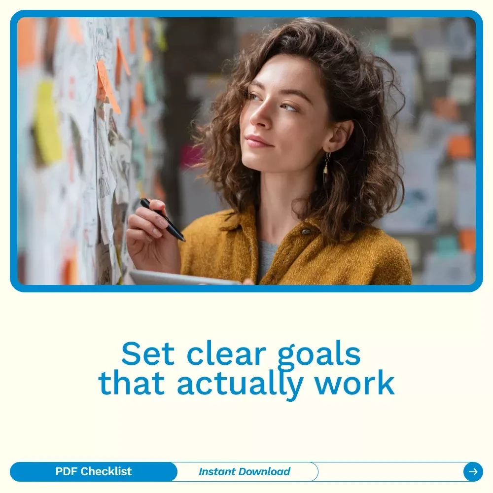 SMART Goals, Smarter You – Simple SMART Goal Checklist with Examples of Smart Goals for Personal Growth, Career, Health & Productivity